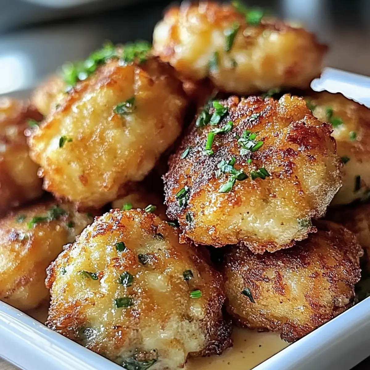 Dill Pickle Chicken Fritters