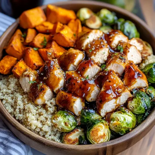 Hot Honey Chicken Quinoa Bowl