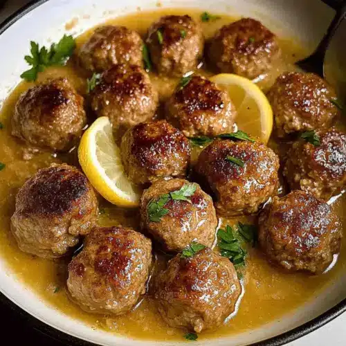Greek Meatballs in Lemon Sauce