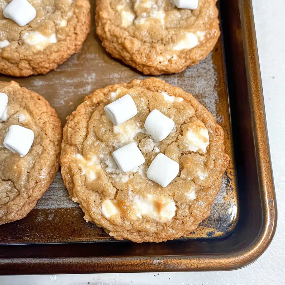 Marshmallow Crispy Cookies