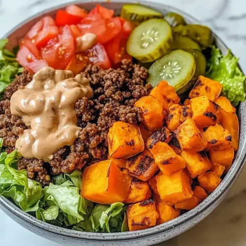 Sweet Potato Burger Bowl
