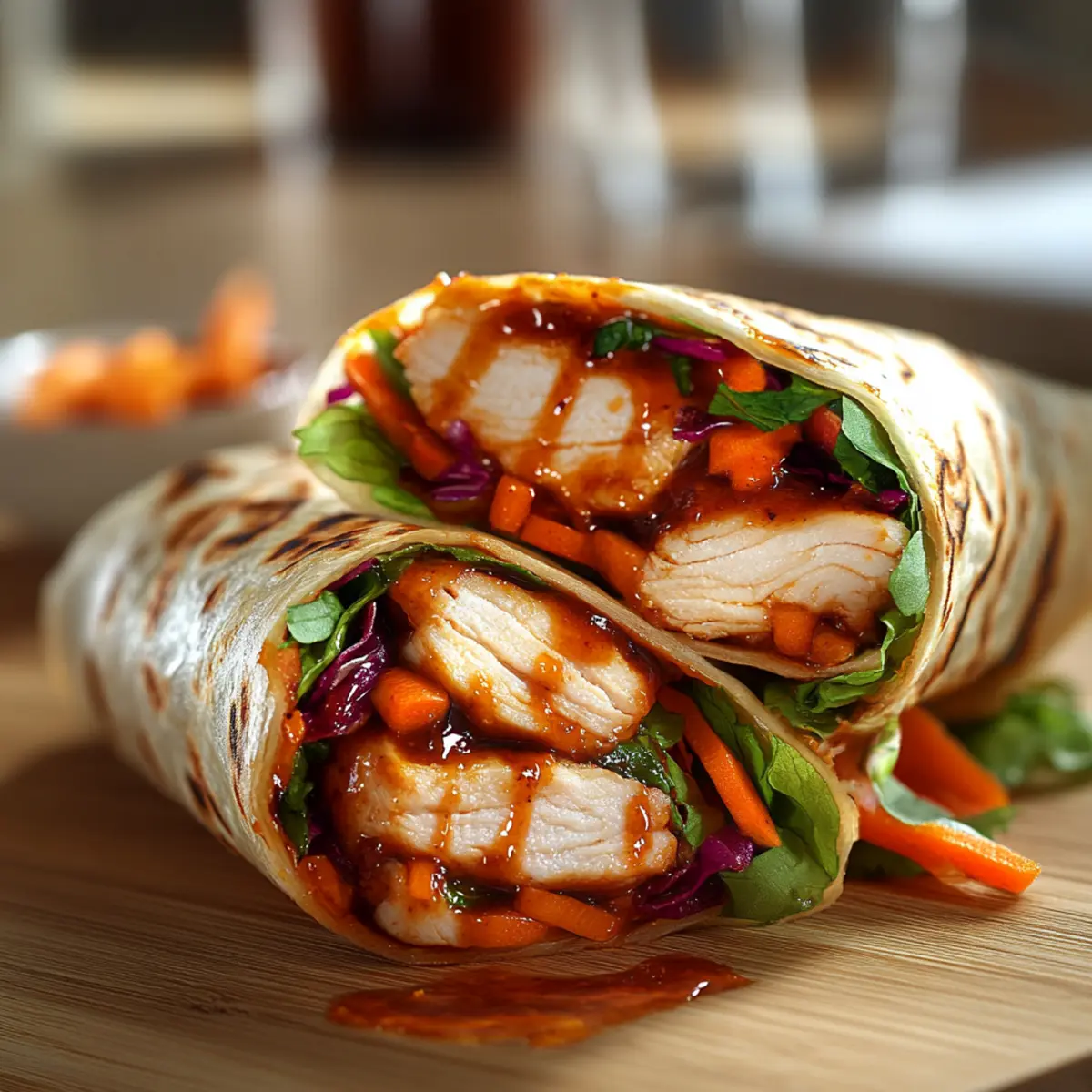 Sweet Chili Chicken Wraps
