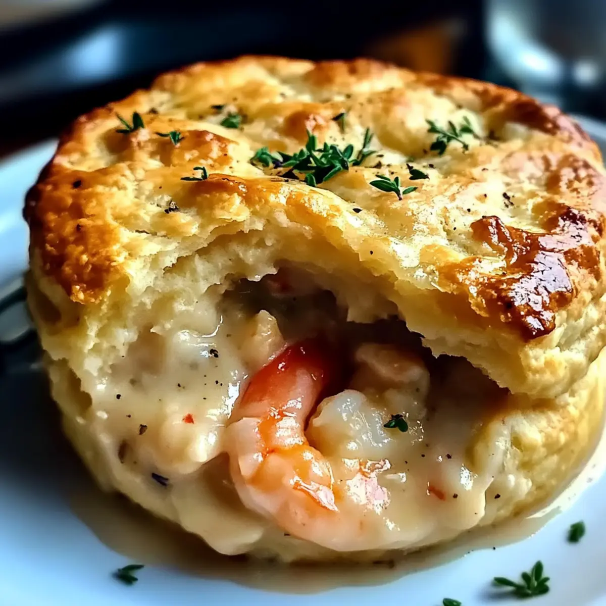 Cheddar Bay Biscuit Seafood Pot Pie
