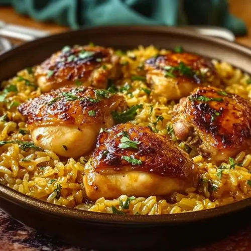 Chicken Thighs and Rice