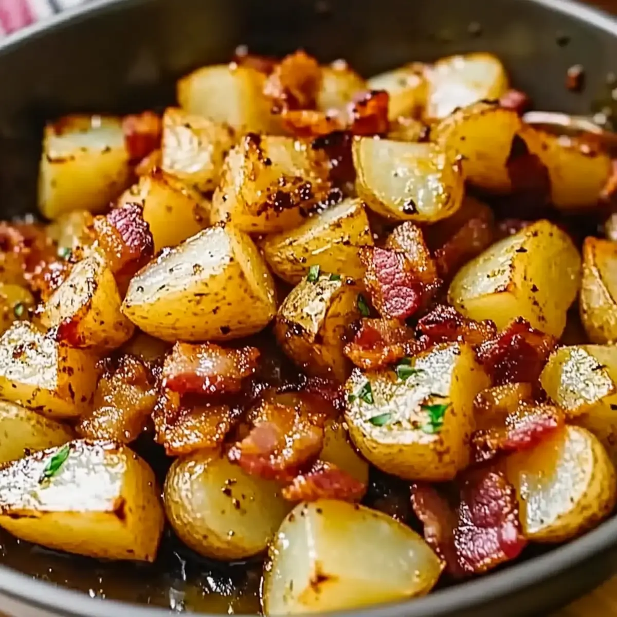 Bacon Honey Roasted Potatoes