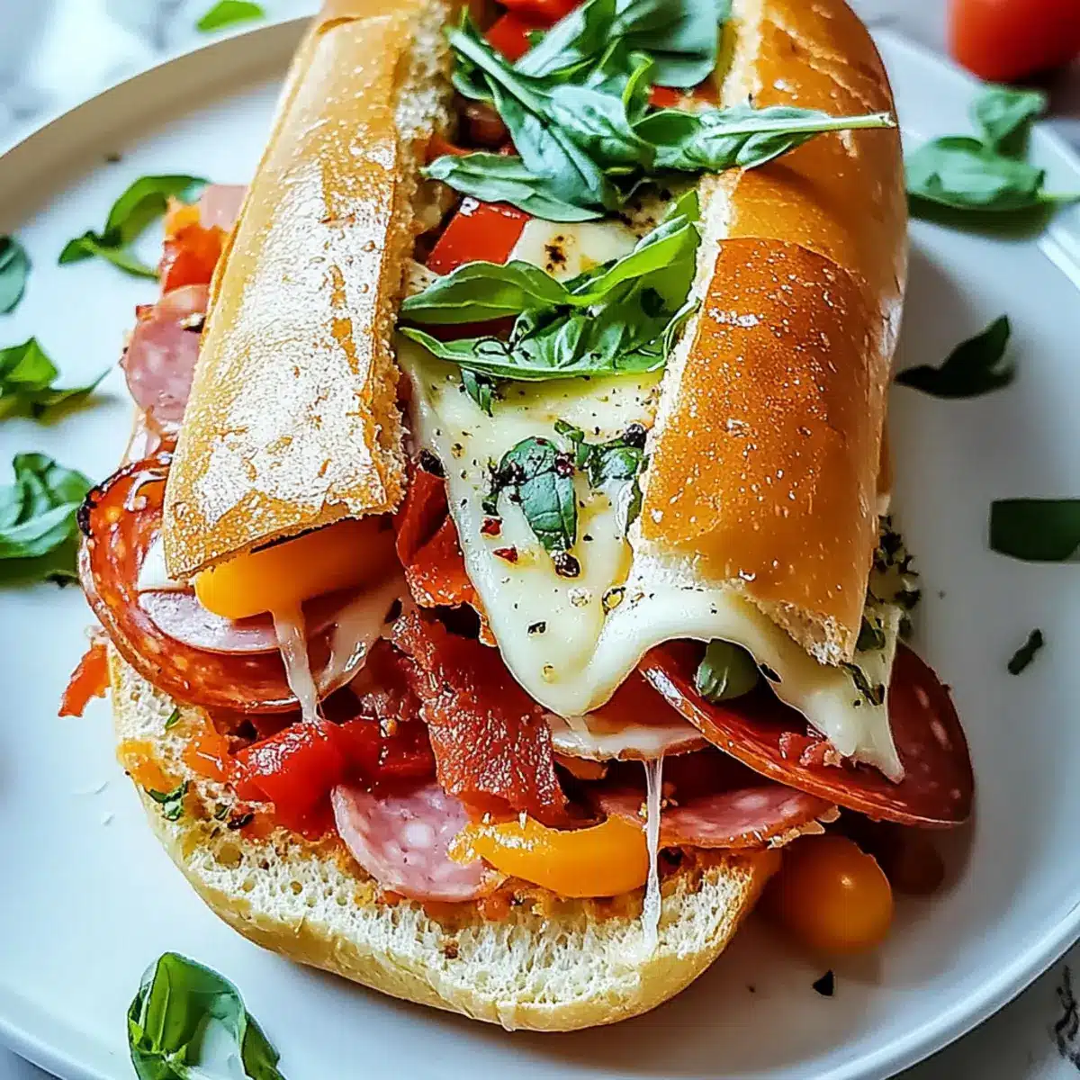 Baked Italian Grinder Sandwiches