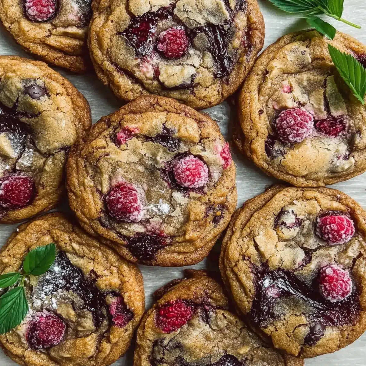 Raspberry Chocolate Chip Cookies
