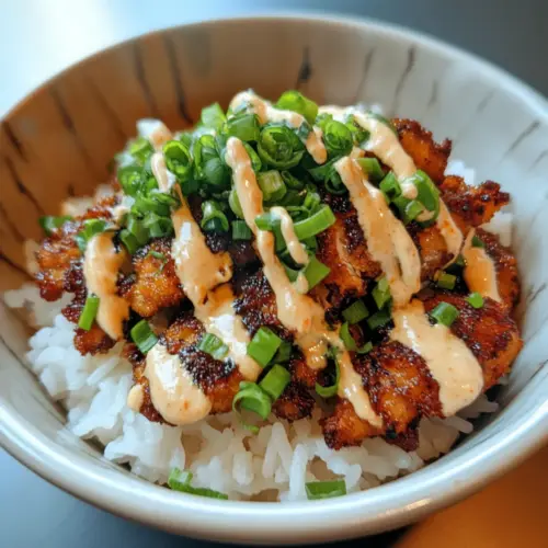 Crispy Cajun Chicken Rice Bowl