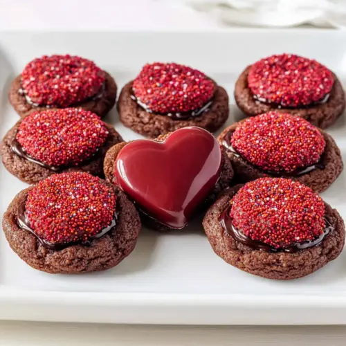 Red Velvet Blossom Cookies