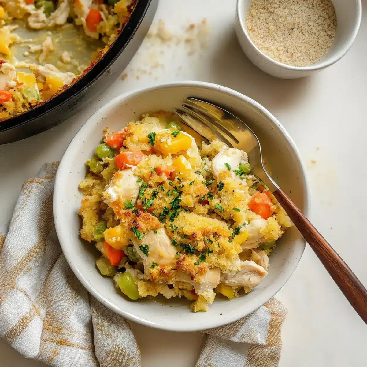 Chicken and Stuffing Casserole