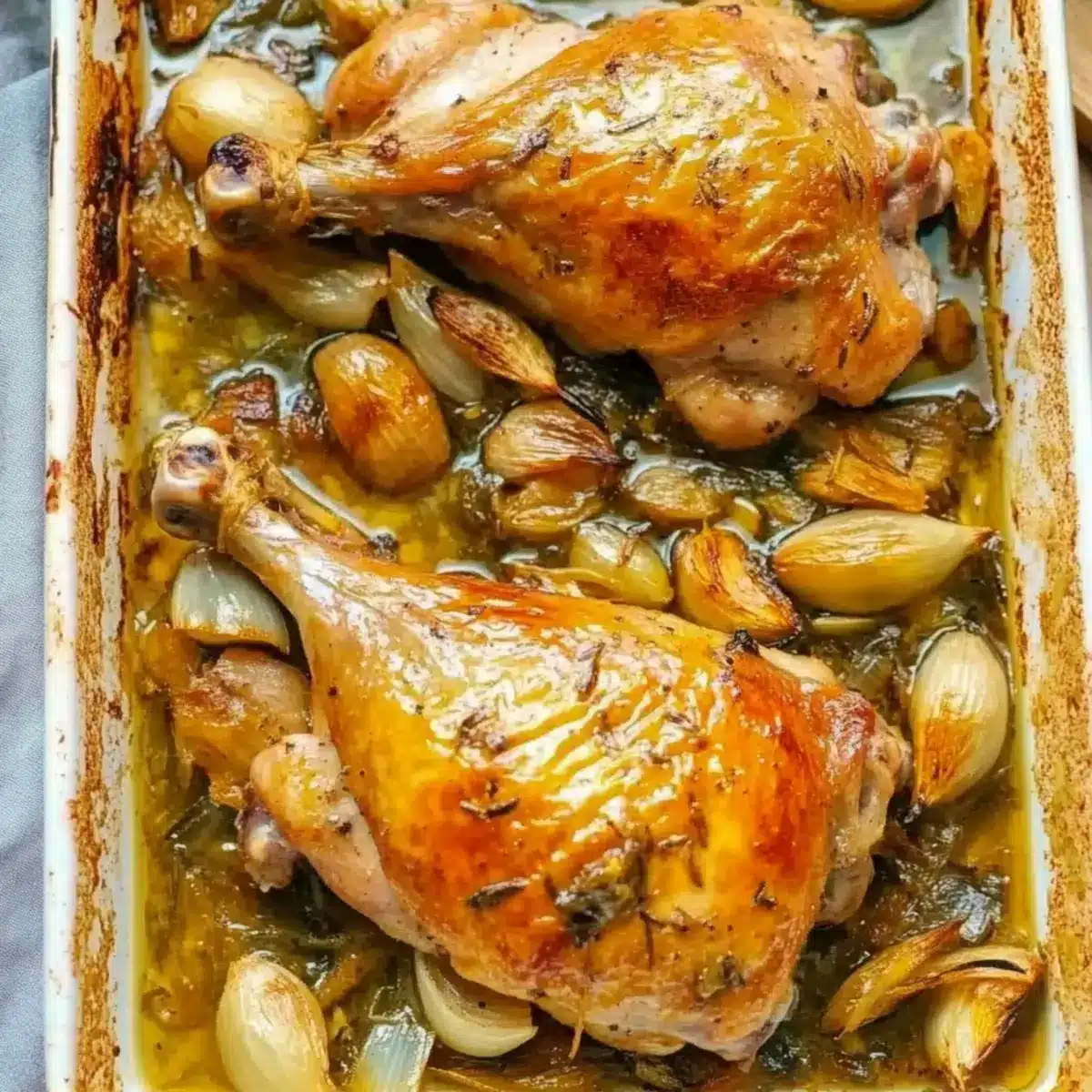 Oven-Roasted French Garlic Chicken
