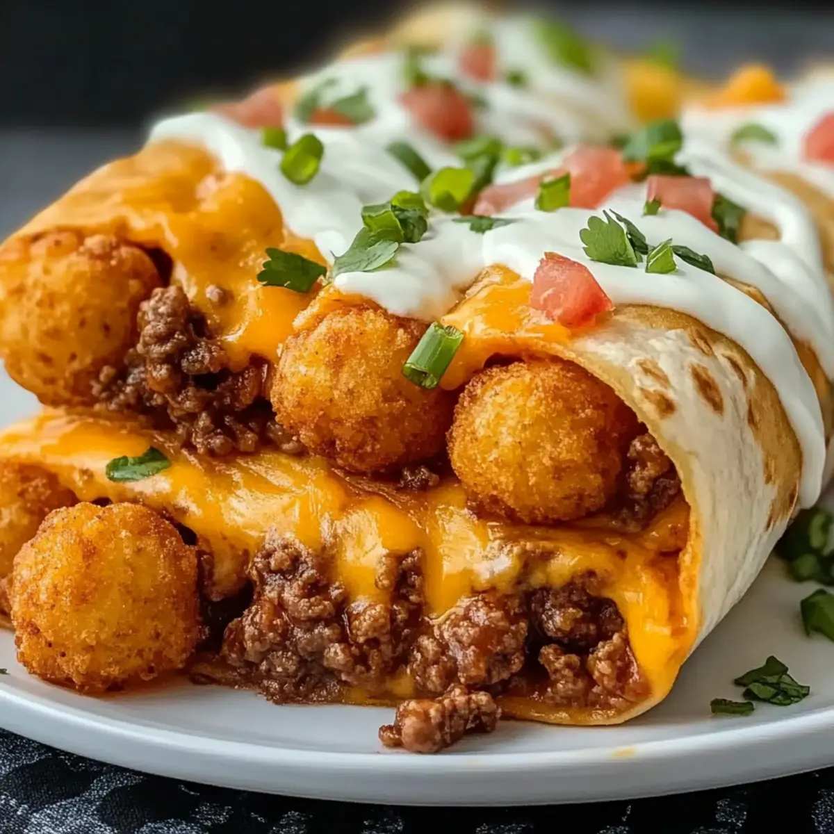 Cheesy Potato Burritos