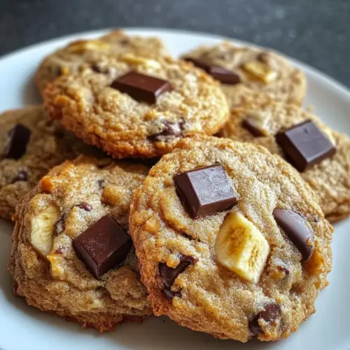 Peanut Butter Banana Cookies