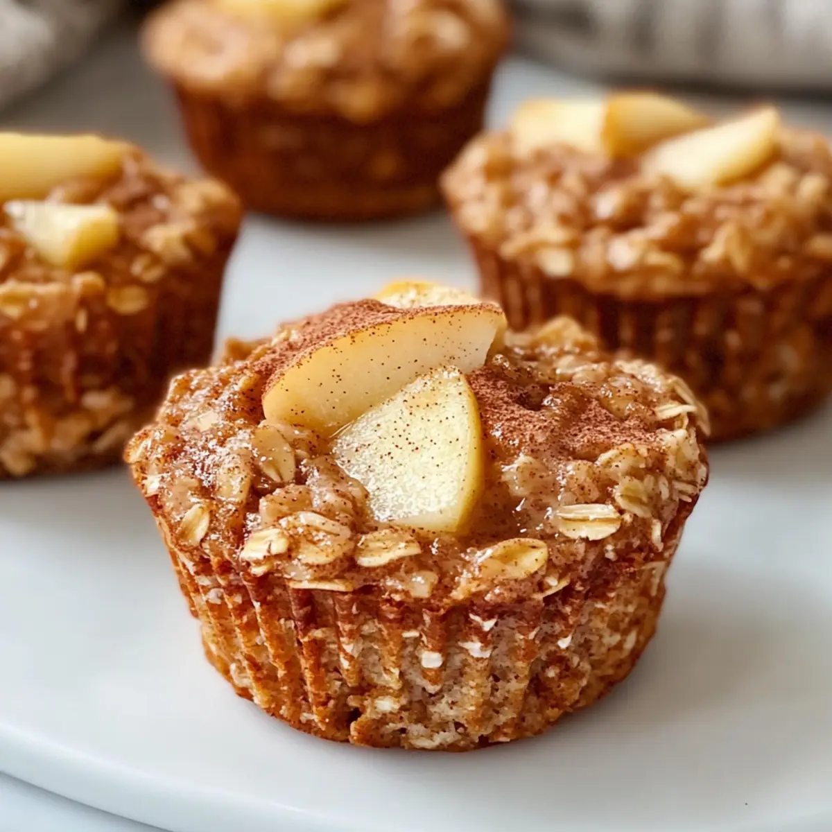 Baked Apple Cinnamon Oatmeal Cups