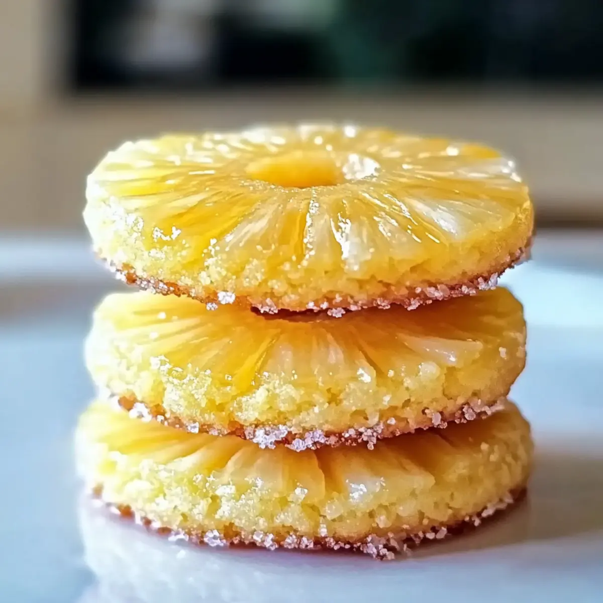 Pineapple Upside Sugar Cookies