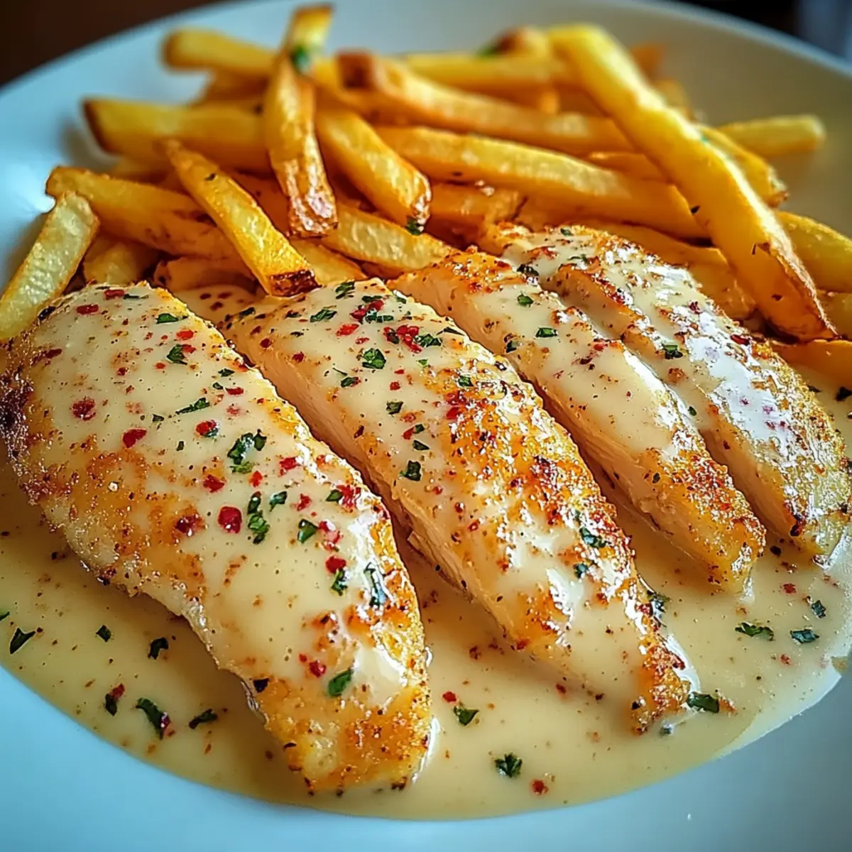 Chicken Fillet in Spicy, Creamy Sauce