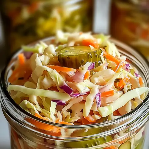 Sweet & Spicy Pickle Slaw
