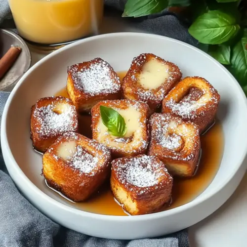 Cinnamon Roll French Toast Bites