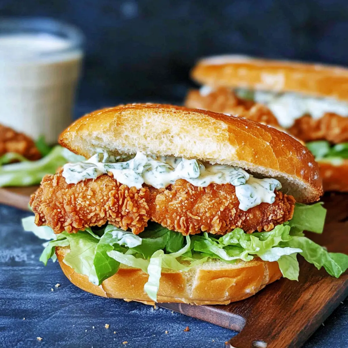 Crispy Chicken Caesar Sandwich
