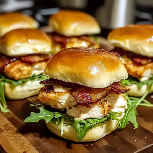 Maple Chicken Bacon Sliders