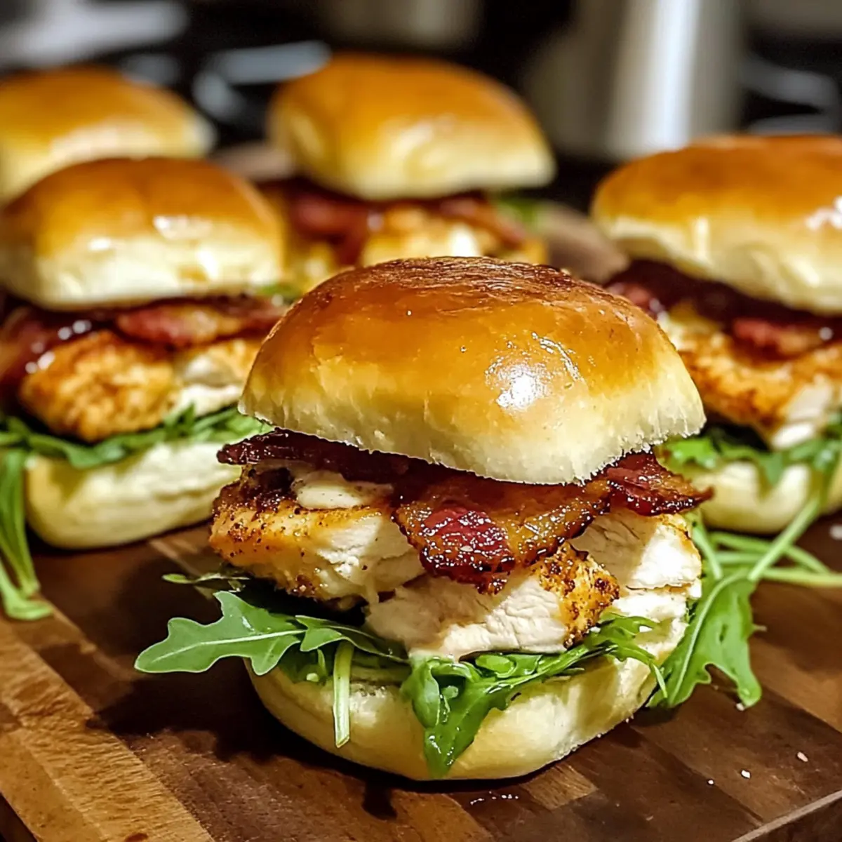 Maple Chicken Bacon Sliders