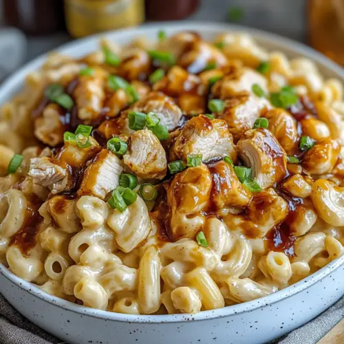 High-Protein Honey BBQ Chicken Mac & Cheese