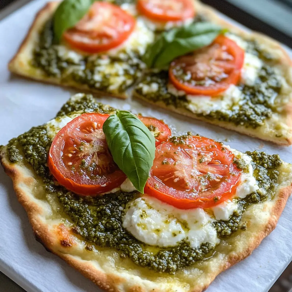 Pesto Flatbread Pizza