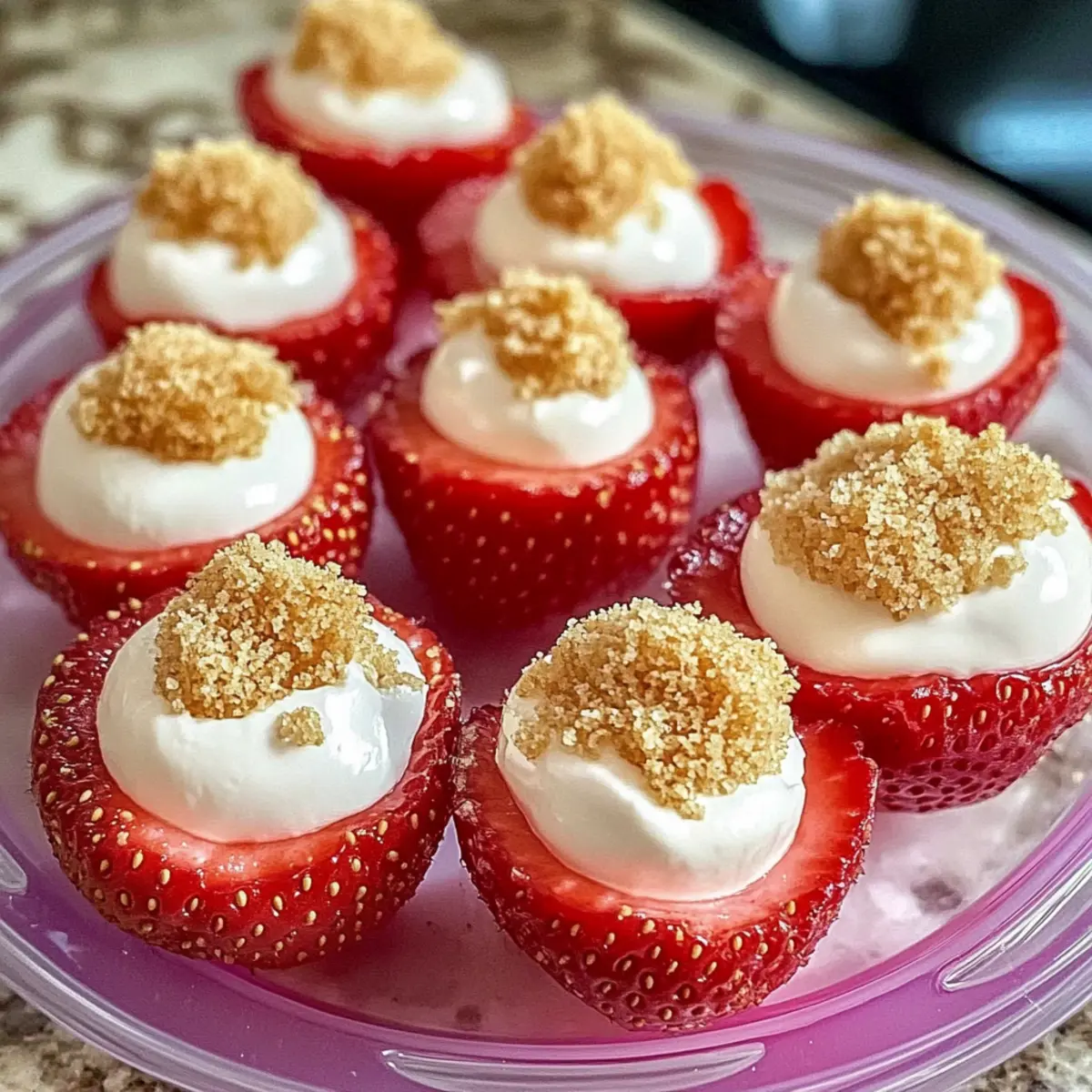 Cheesecake Deviled Strawberries