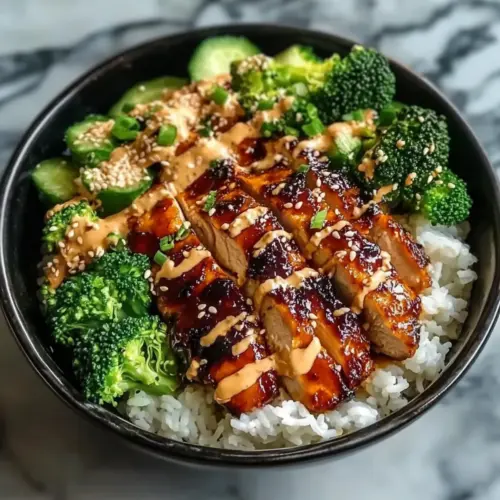Sticky Chicken Bowls