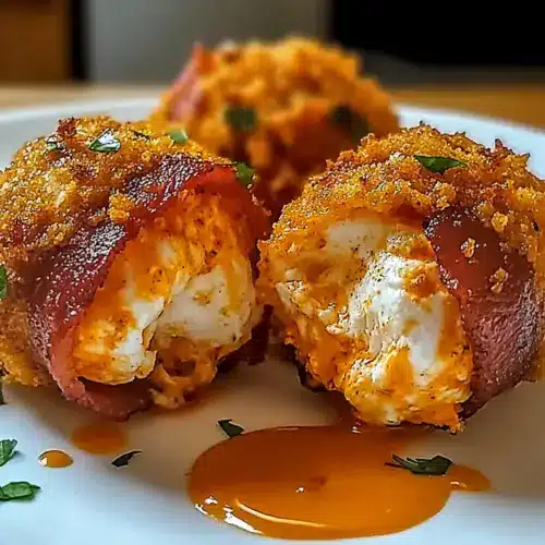Buffalo Chicken Bacon Mozzarella Bombs