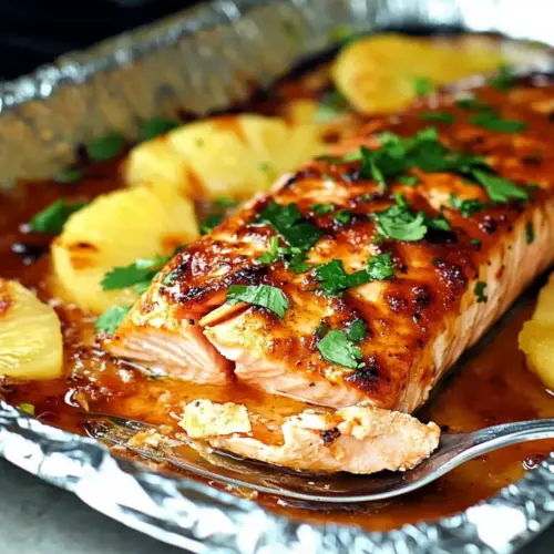 Sweet and Spicy Pineapple Salmon