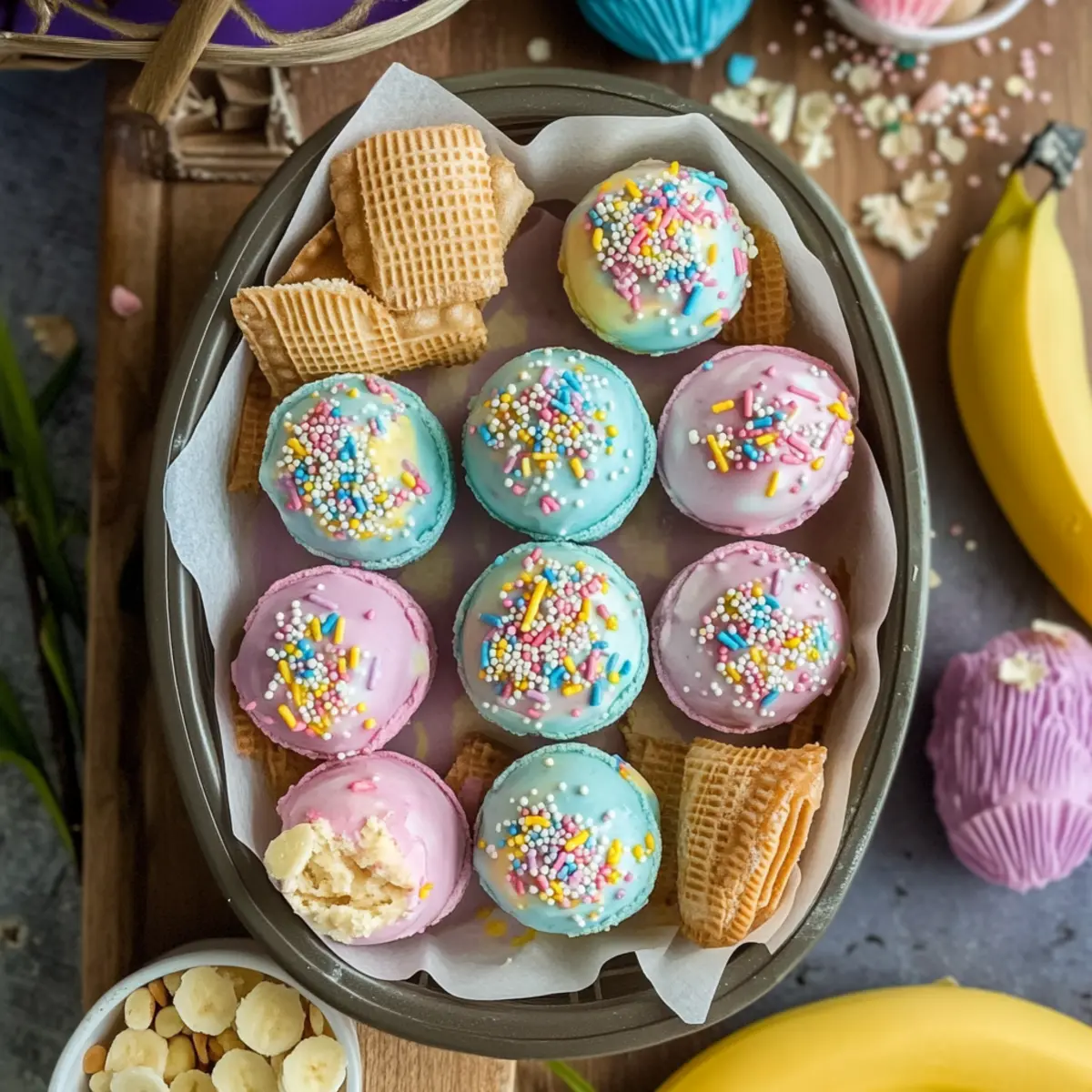 Banana Pudding Easter Truffles