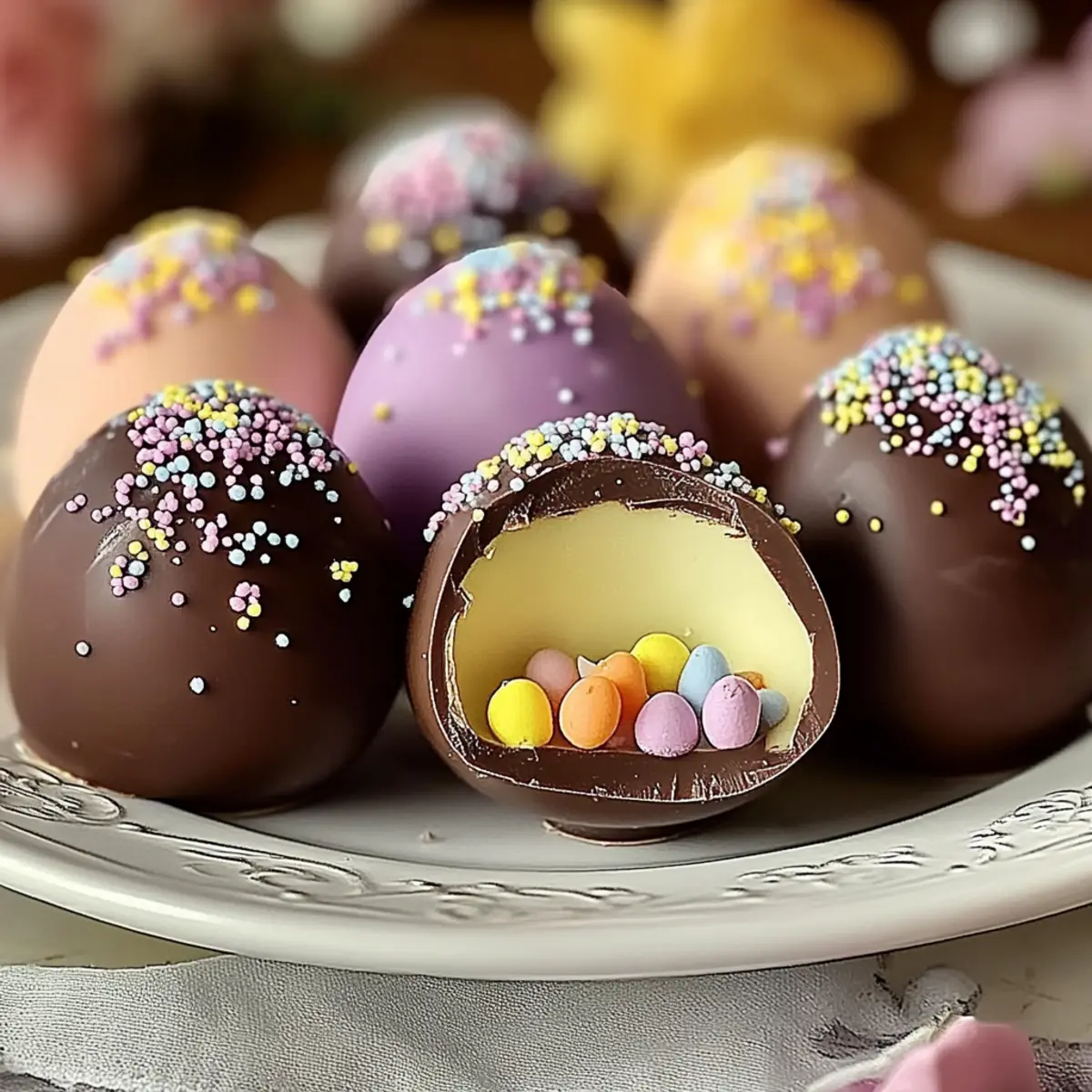 Chocolate-Dipped Easter Eggs