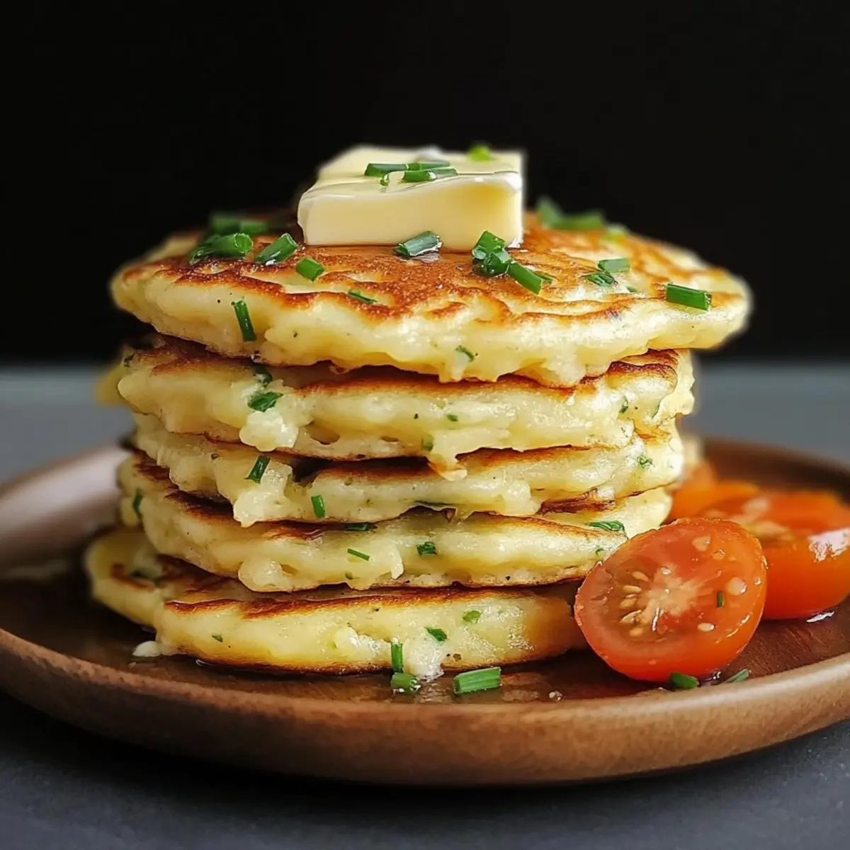 Cheese & Chive Pancakes