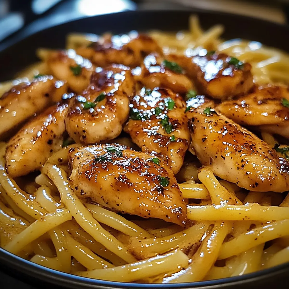 Smoky Garlic Butter Chicken Pasta