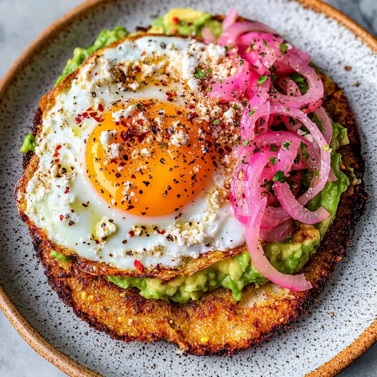 Crispy Feta Fried Eggs