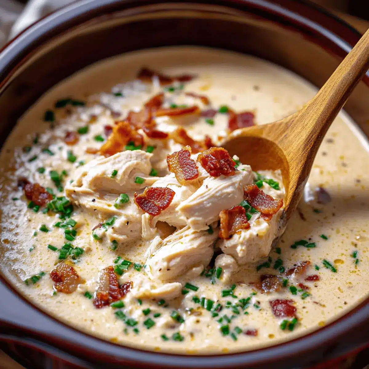Slow Cooker Keto Chicken Cream Cheese Soup