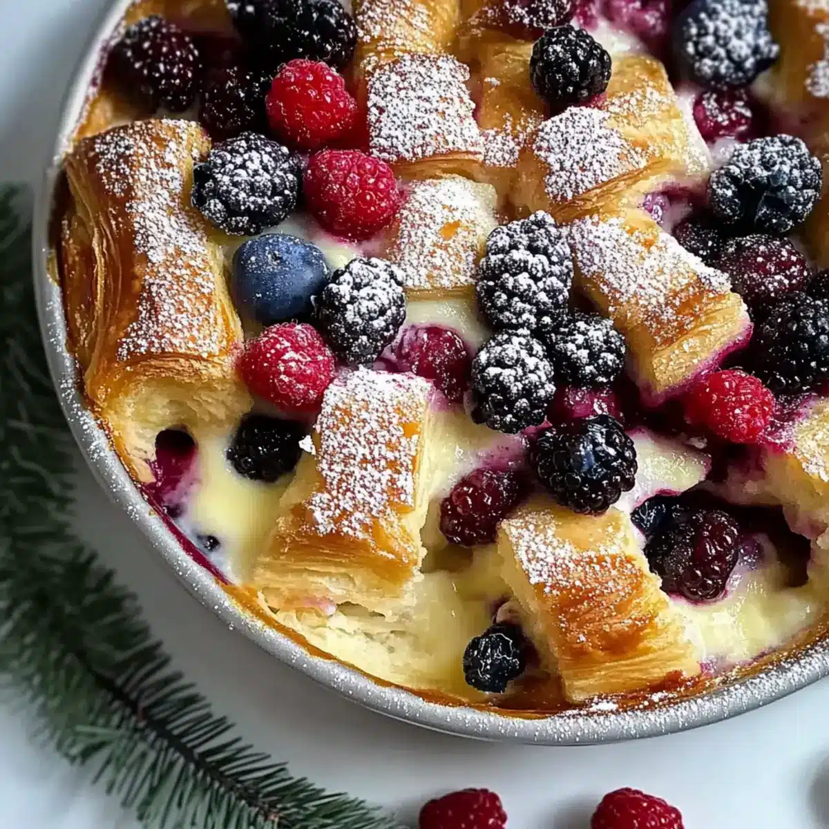 Sweet Croissant Breakfast Casserole