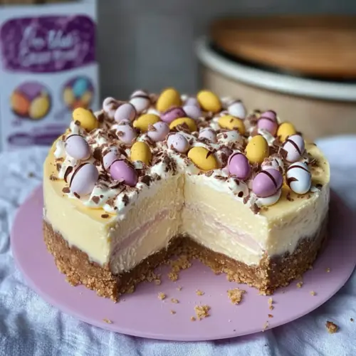No-Bake Mini Egg Cheesecake!