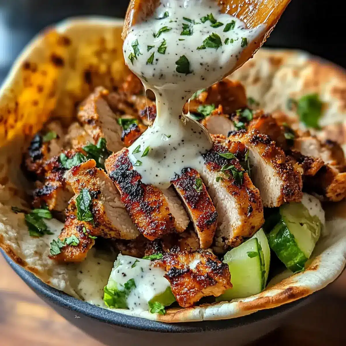 Chicken Shawarma with Garlic Sauce