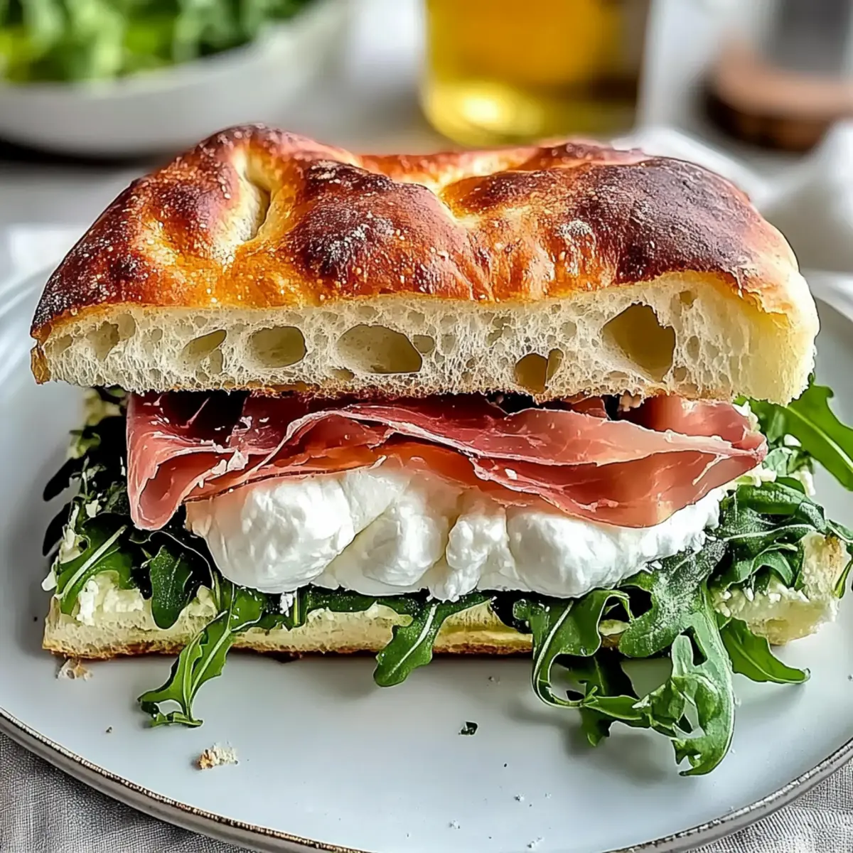 Classic Italian Focaccia Sandwich