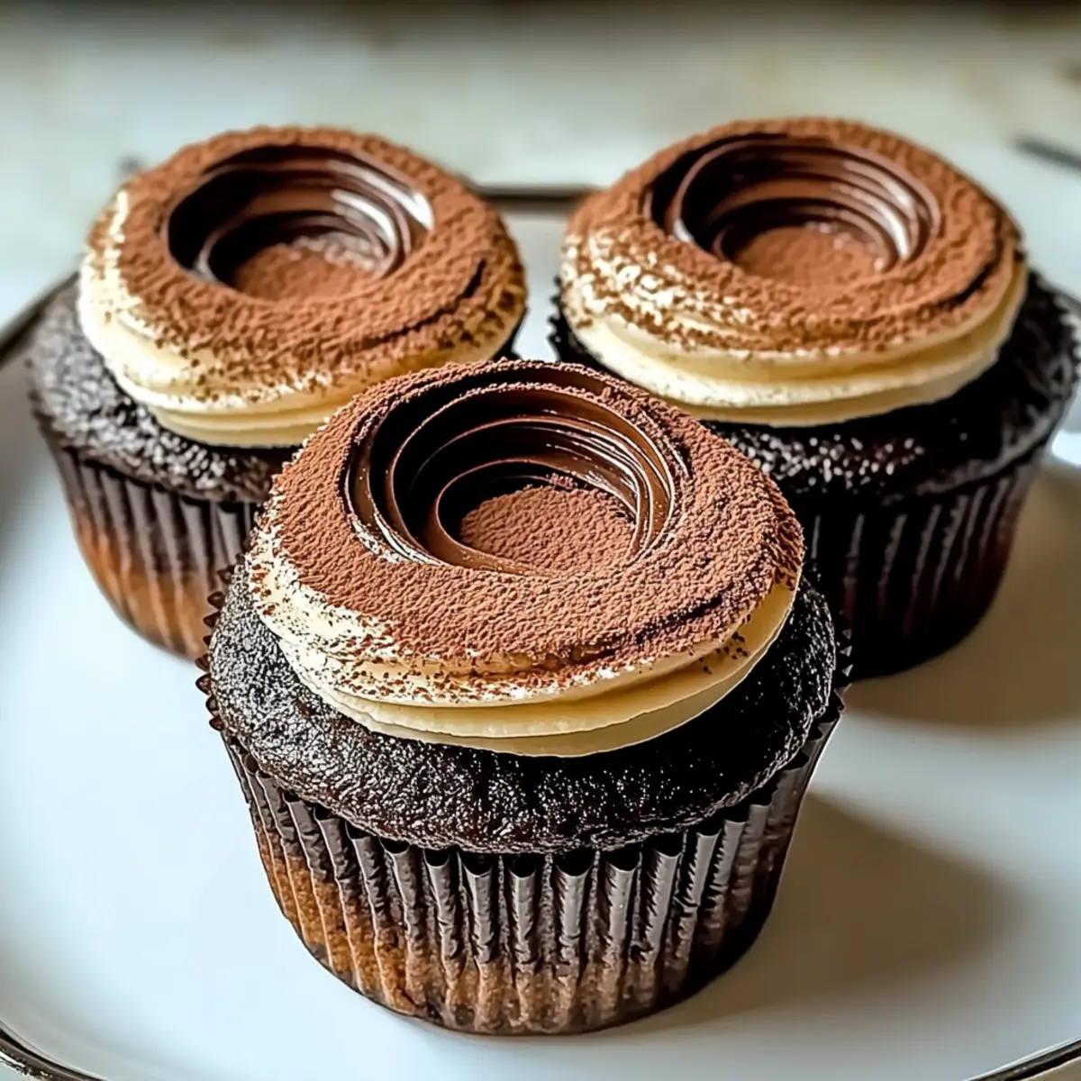 Chocolate Tiramisu Cupcakes