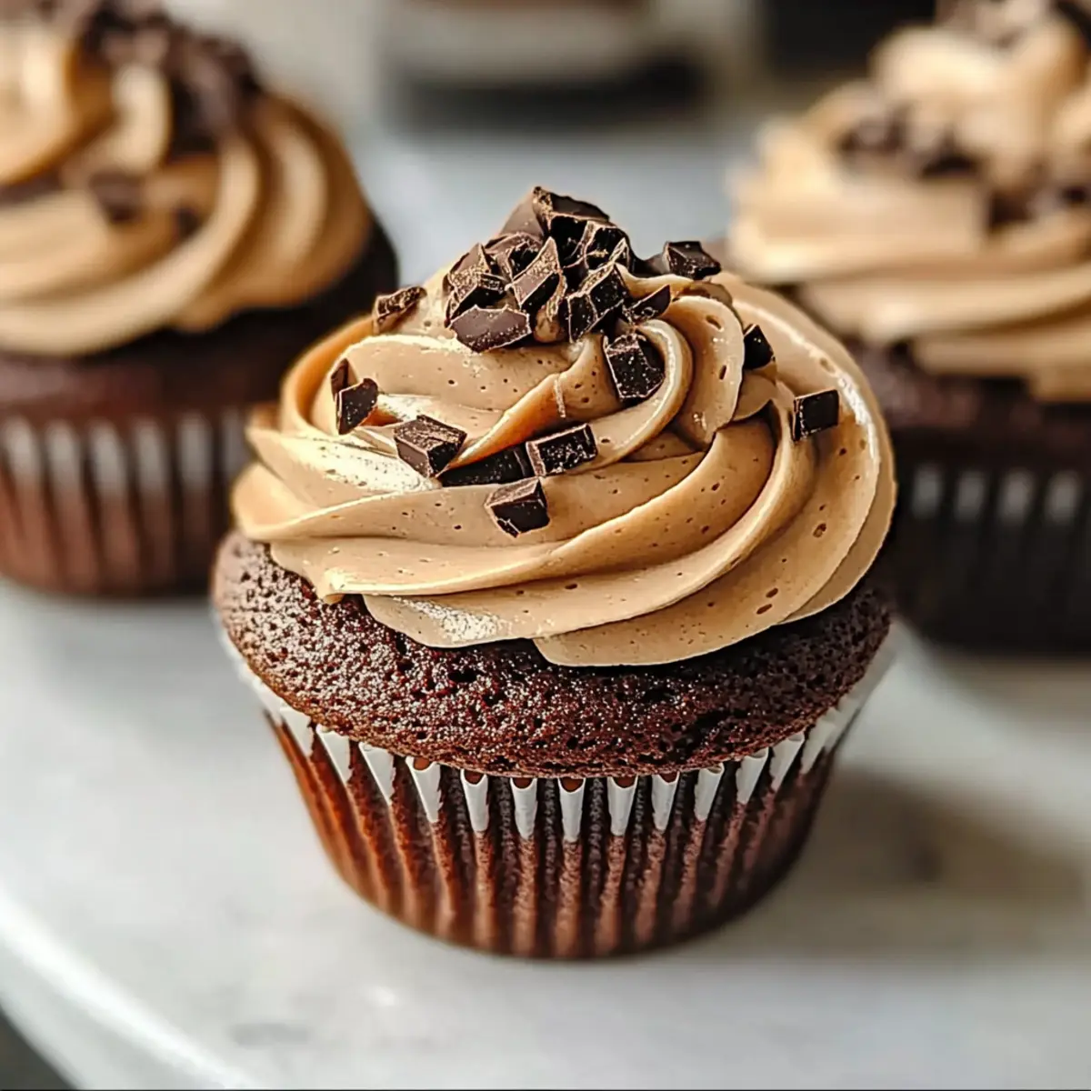 Espresso Cupcakes with Espresso Frosting