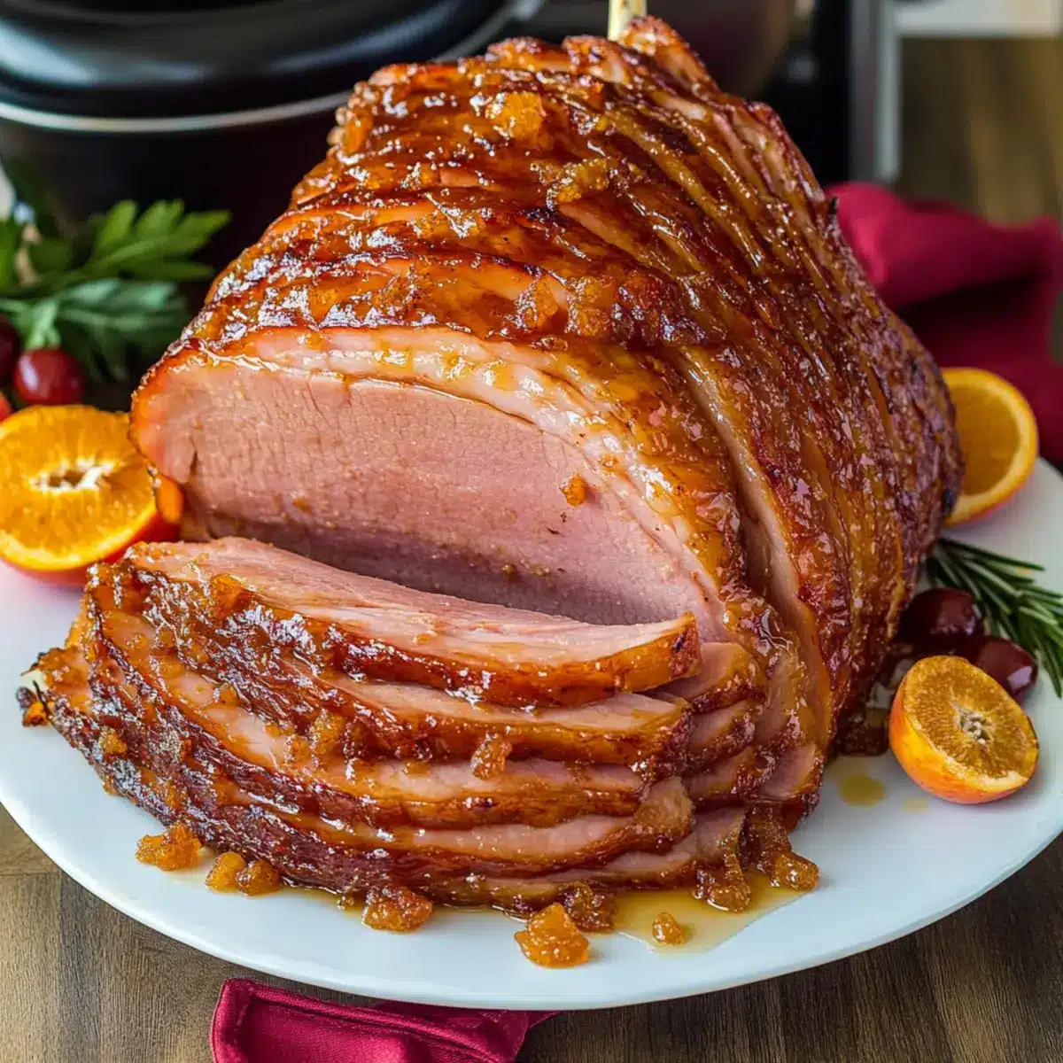Baked Ham with the Best Glaze