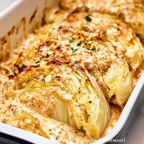 Creamy Garlic Butter Melting Cabbage