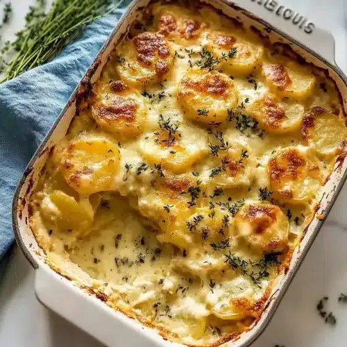 Cheesy Garlic Scalloped Potatoes