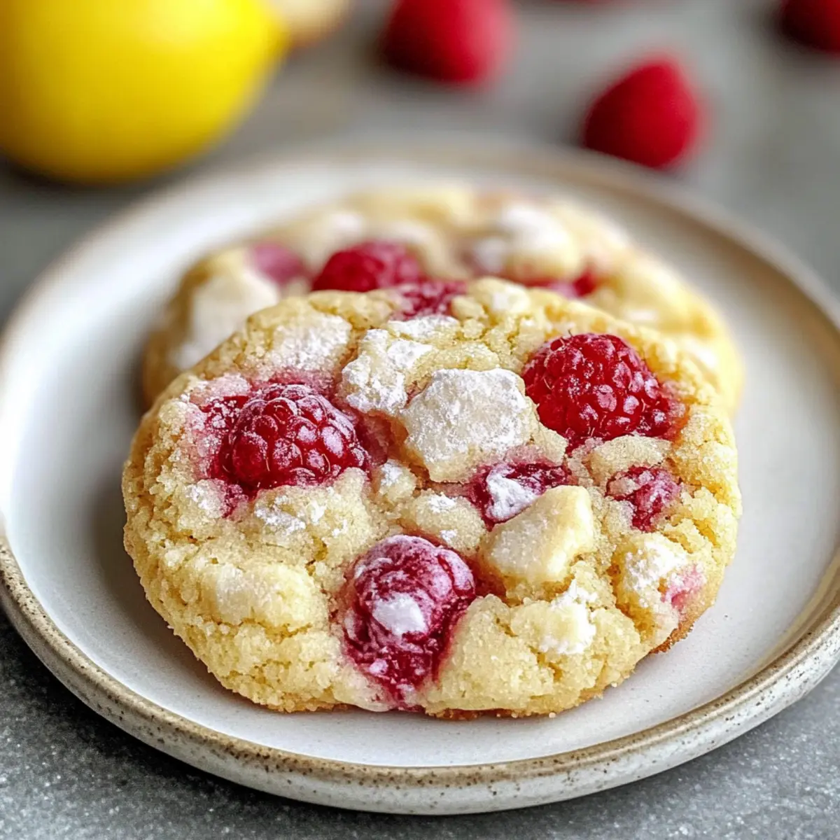 Lemon Raspberry Cookies