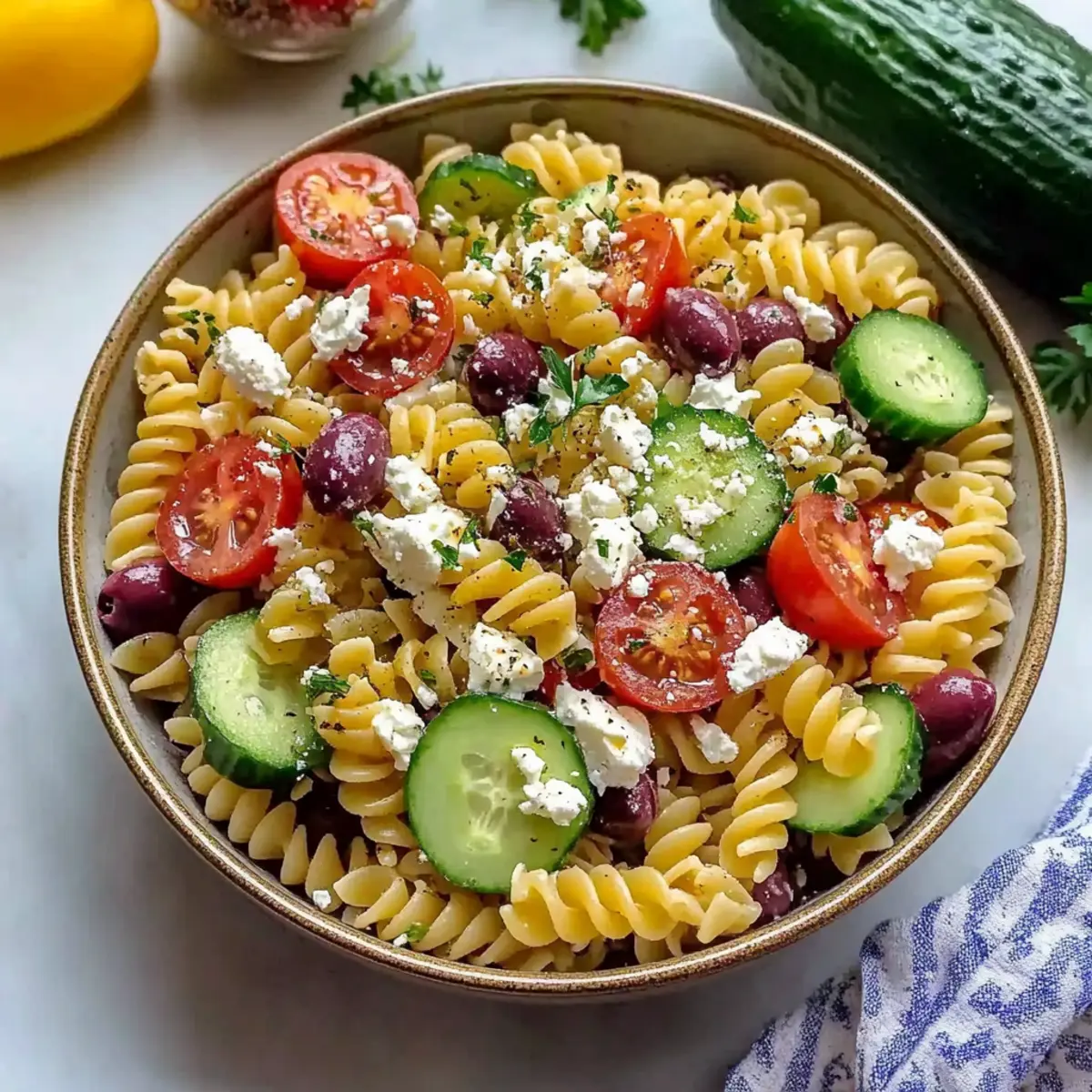 Traditional Greek Pasta Salad