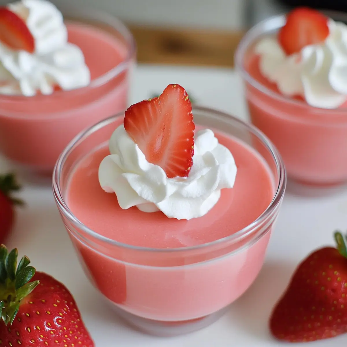 Strawberry Greek Yogurt Jello