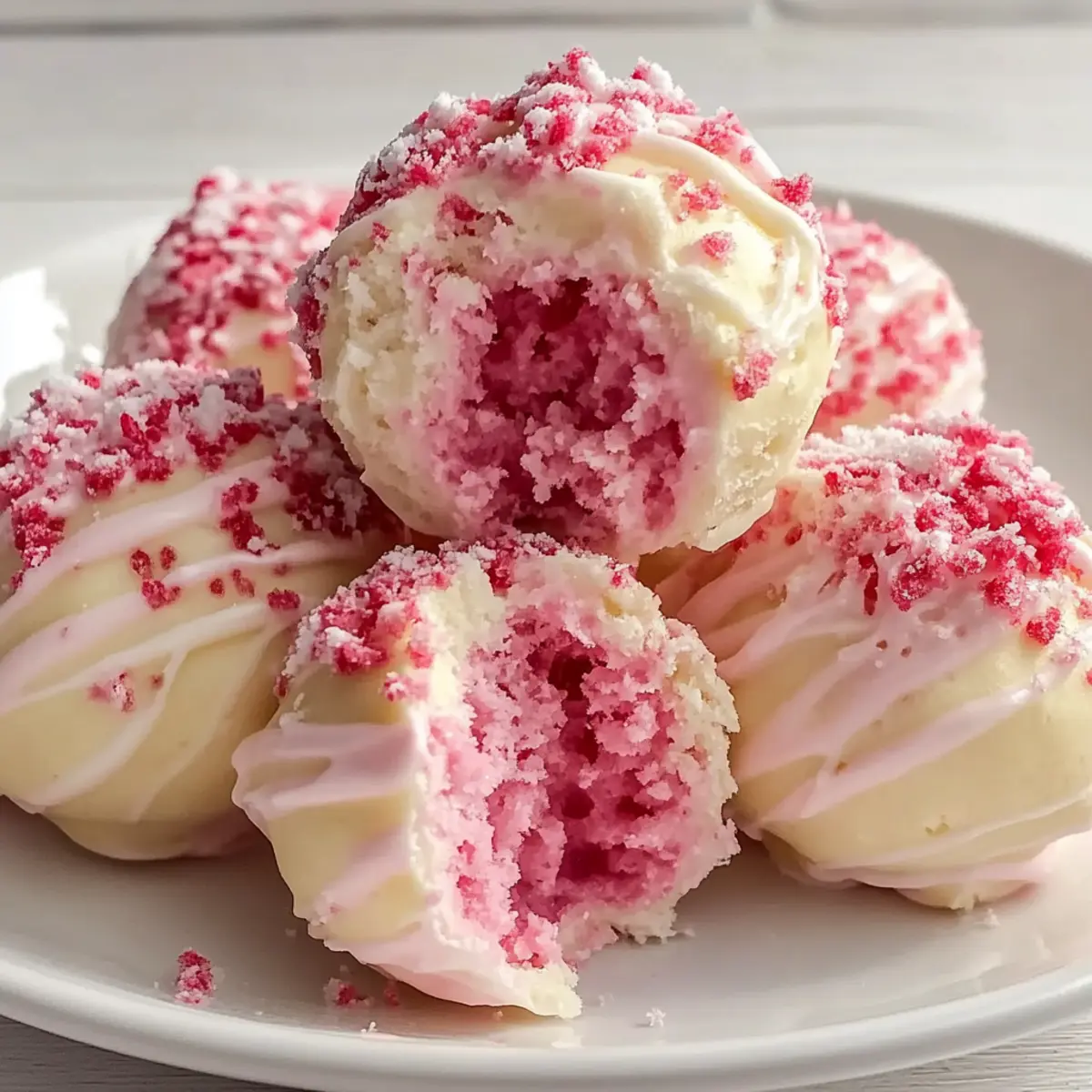 Strawberry Shortcake Truffles